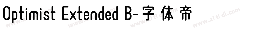 Optimist Extended B字体转换